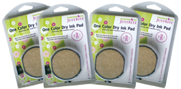 Small 1-Color Reversible Dry Ink Pad – 4 Pack